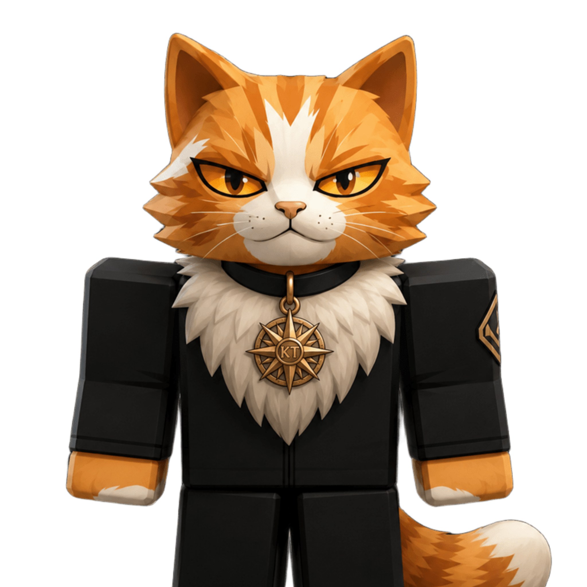Ilustración de gato para la tienda Roblox